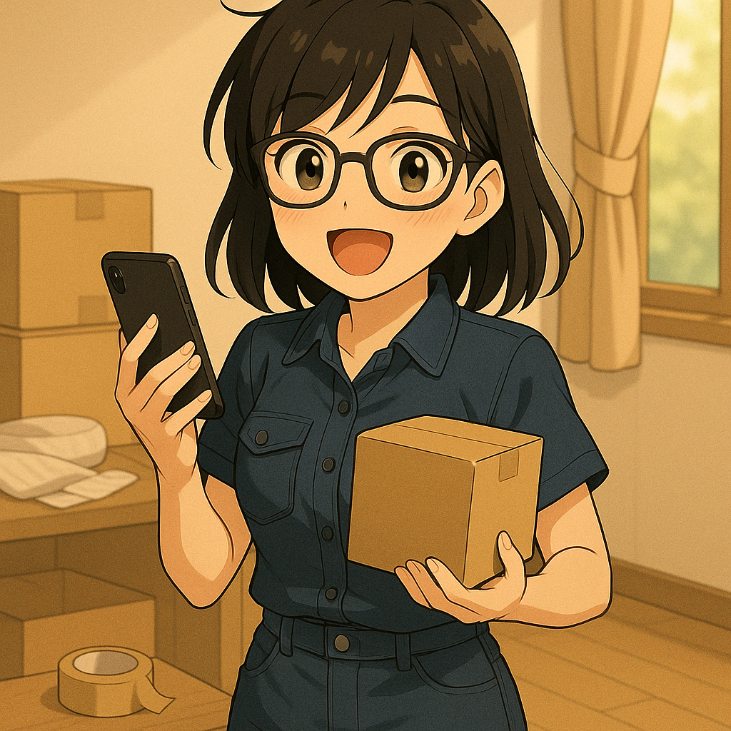 梱包サイズを小さくできて喜ぶユイ